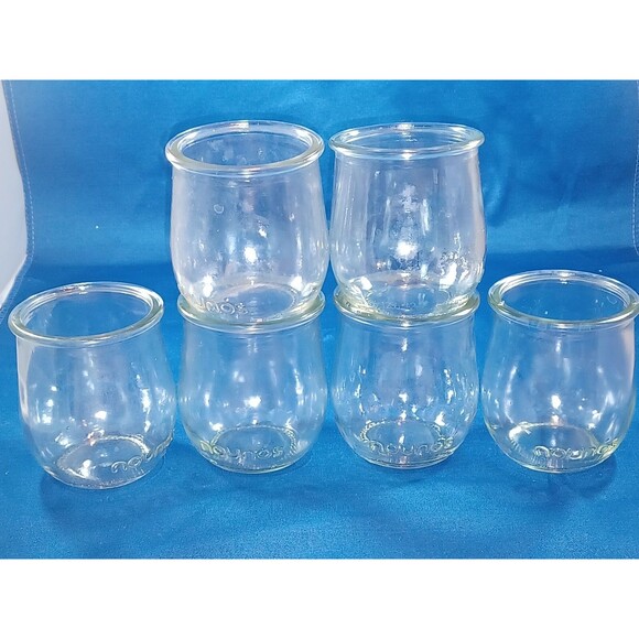 DIYArts/crafts Set Of 6 Petit Pot Glass Jars Pots 4 Wedding ,candles,plants  etc - Picture 1 of 7